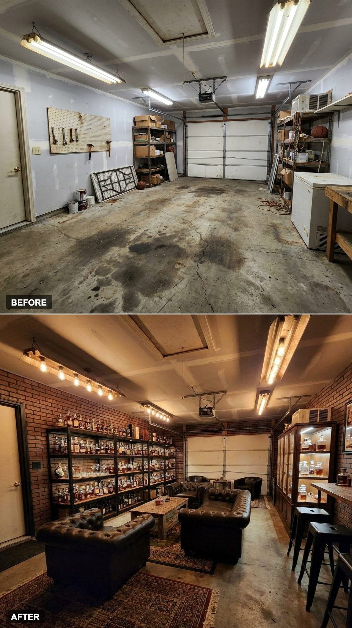 Exposed Brick and Black Steel: A Whiskey Lounge That Means Business