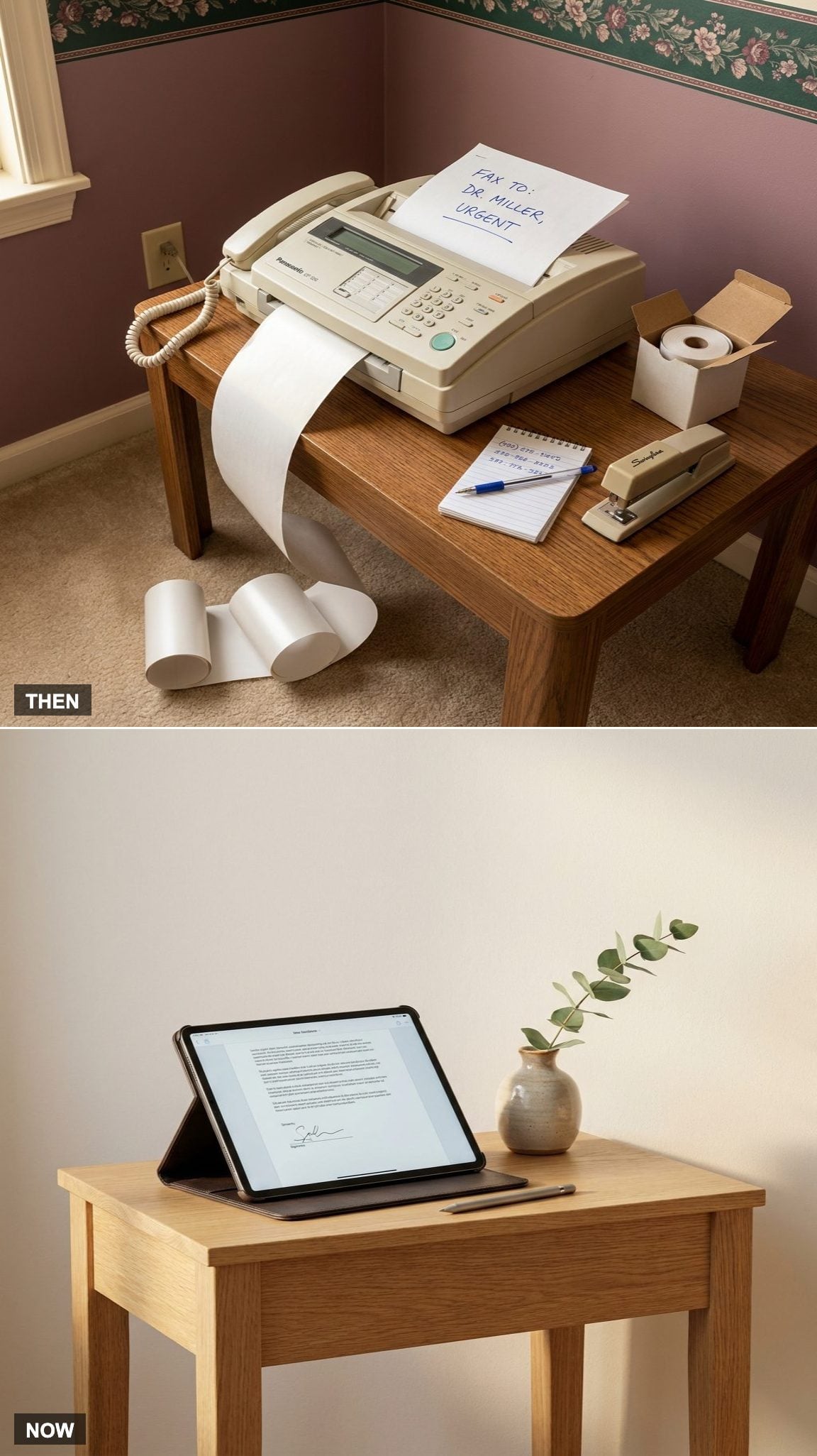 The Fax Machine Shrine vs. A Signature on a Phone
