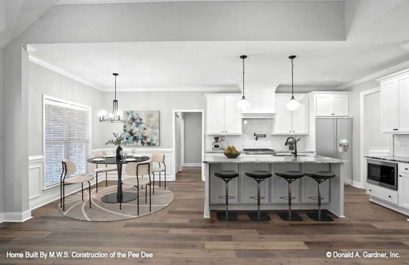 Pendant Lights Over an Island That Actually Has Room to Work