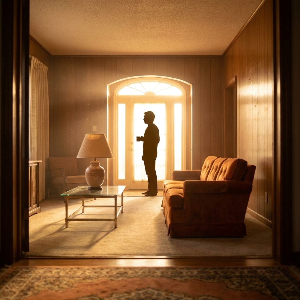 The Final Walk-Through: Dad Checking Every Room Before Anyone Could Go Outside