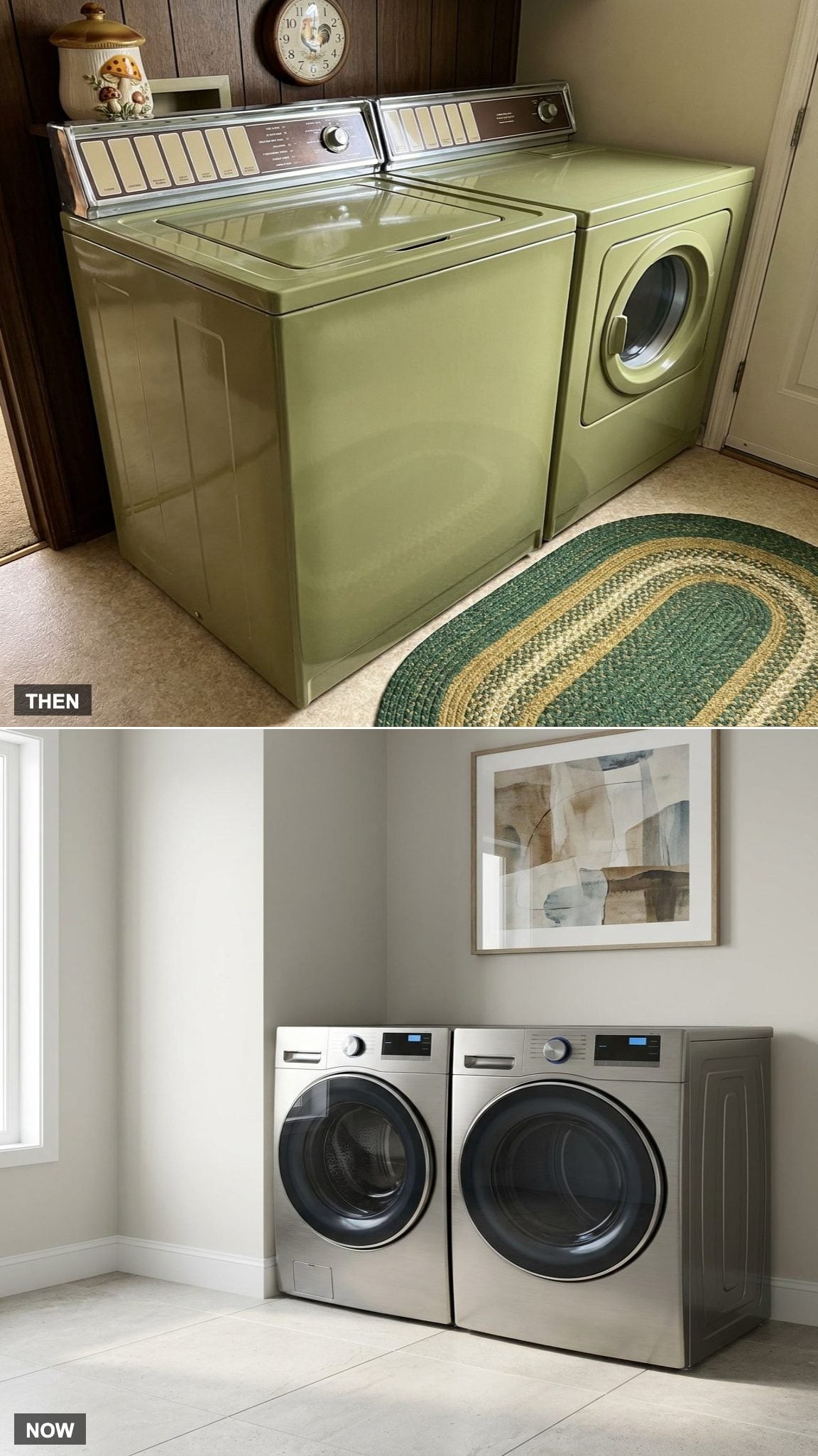The Finish: Avocado Green to Brushed Stainless