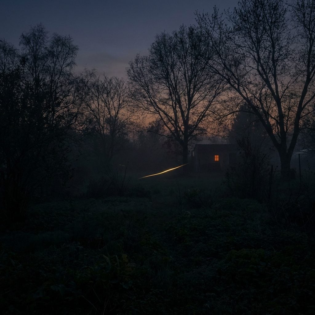 The First Firefly, That Exact Moment When the Yard Changed Frequencies