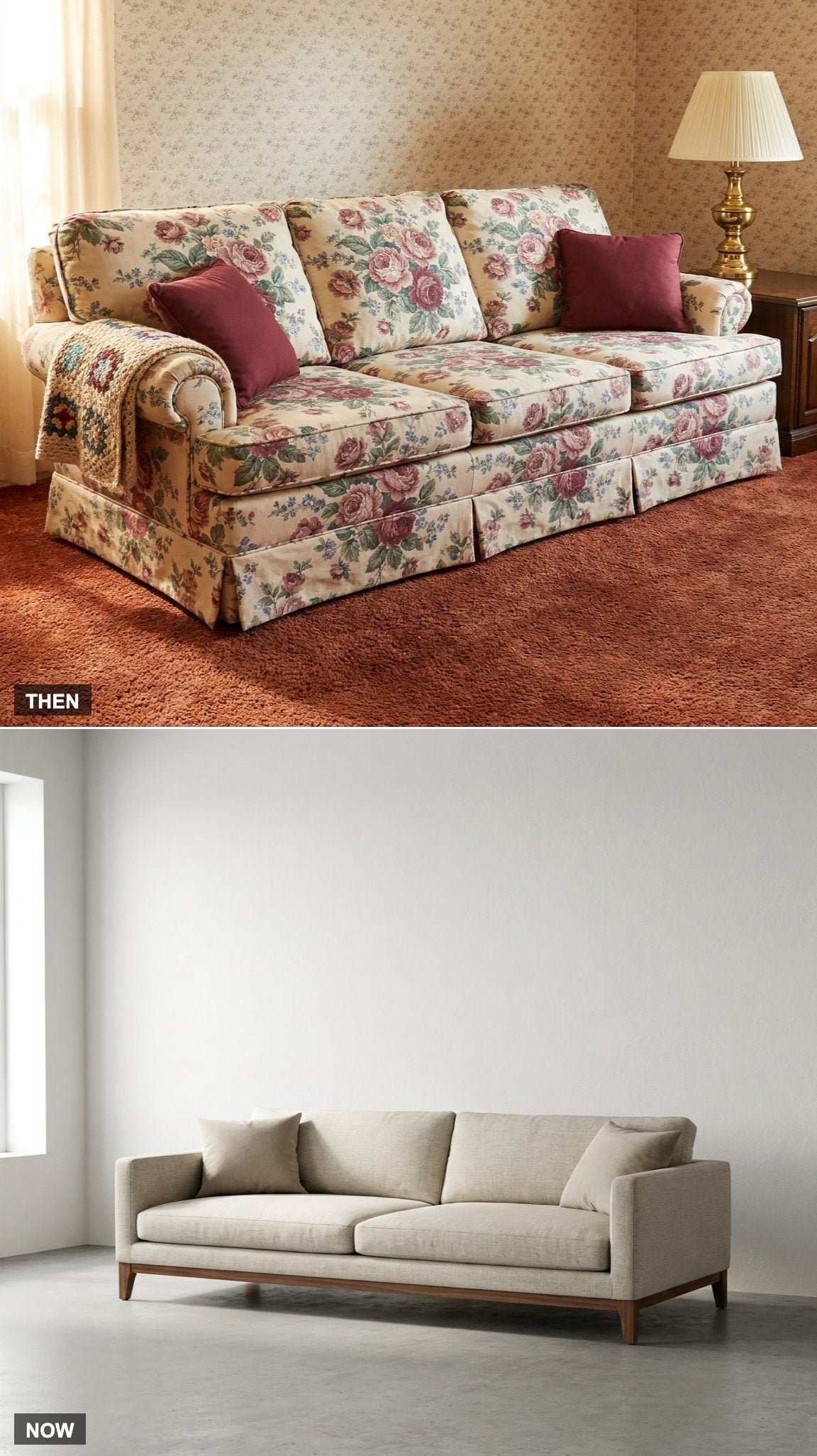 Floral Sofas Filled the Room With Personality