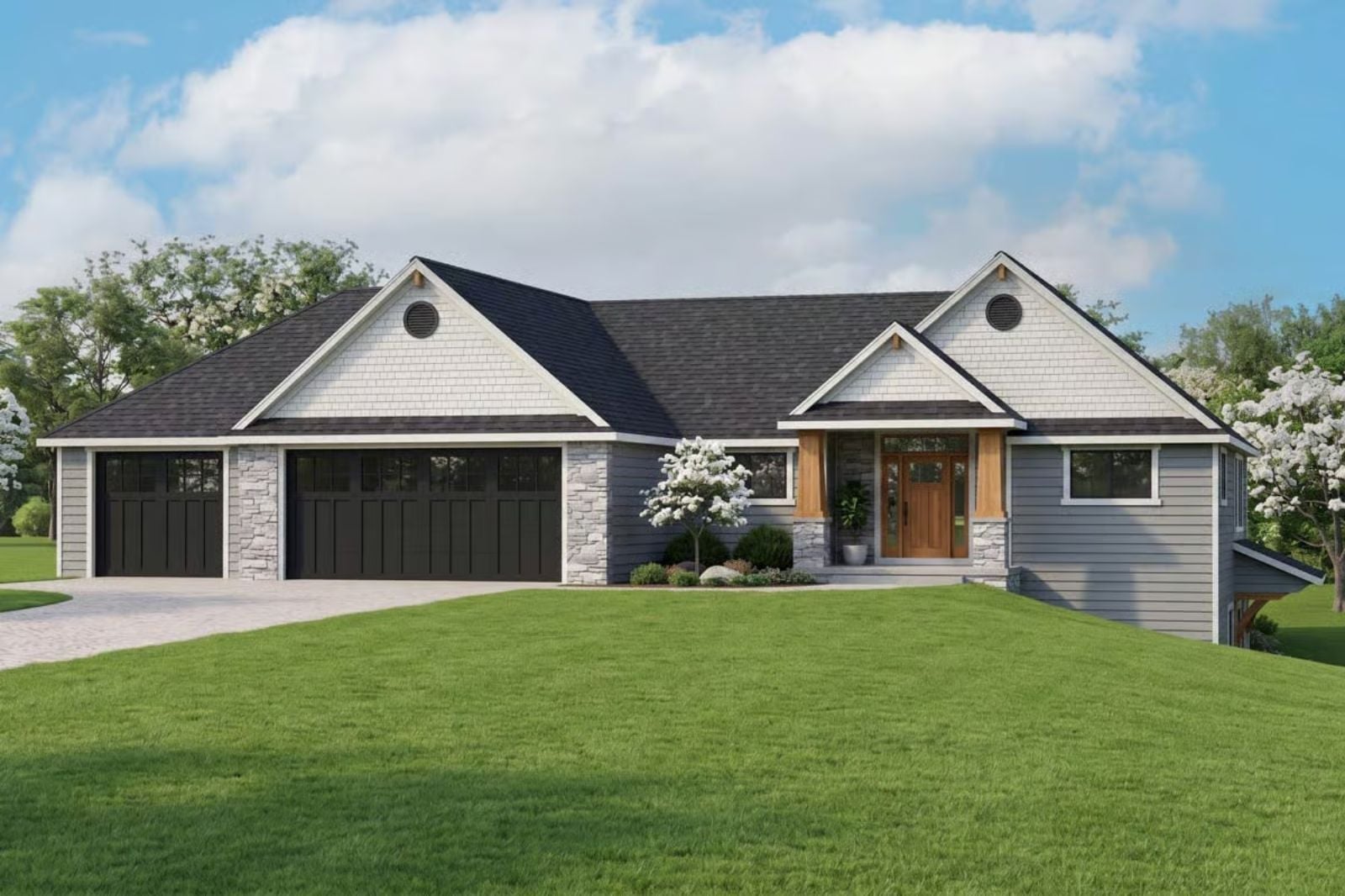 The Hadley 4-Bedroom Country Craftsman with Main-Floor Primary Designed for Empty Nesters Who Are Secretly Hoping the Kids Move Back (Floor Plan)
