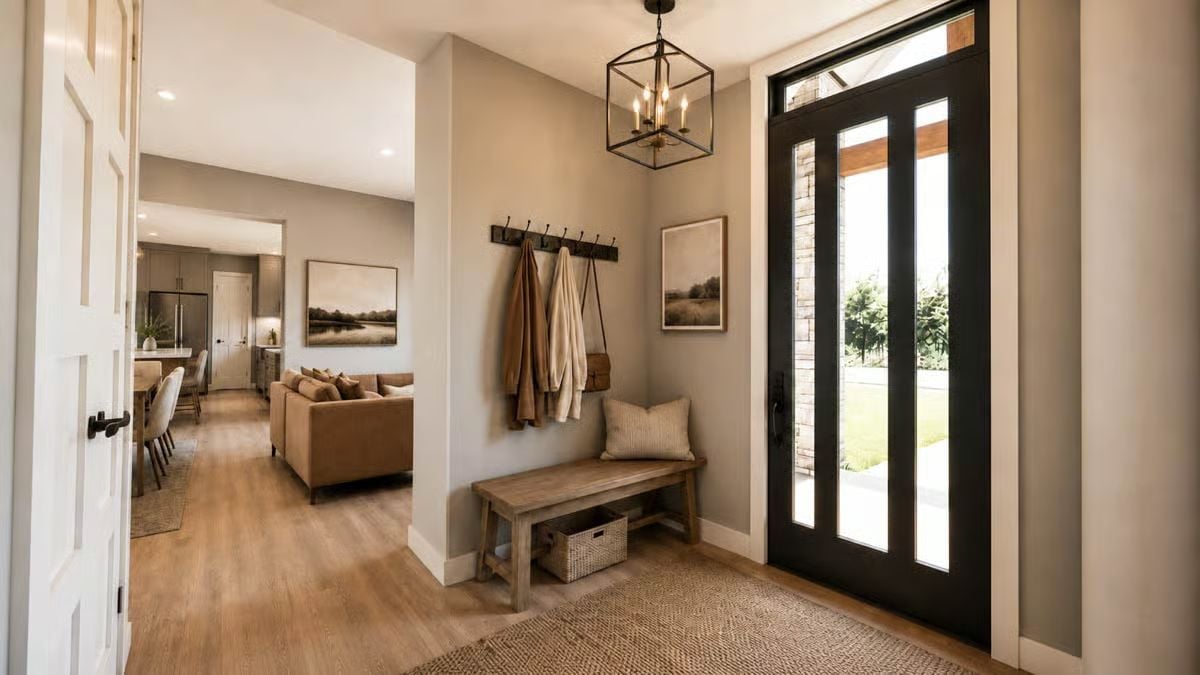 Coat Hooks and a Bench That Actually Earn Their Place at the Front Door