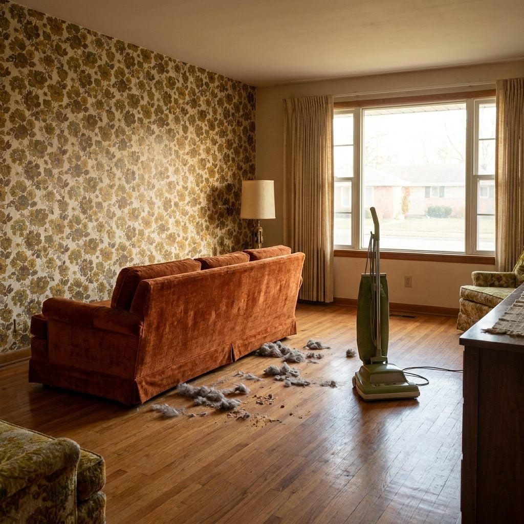 The Furniture Pushed Out From the Wall So You Could Vacuum Behind It