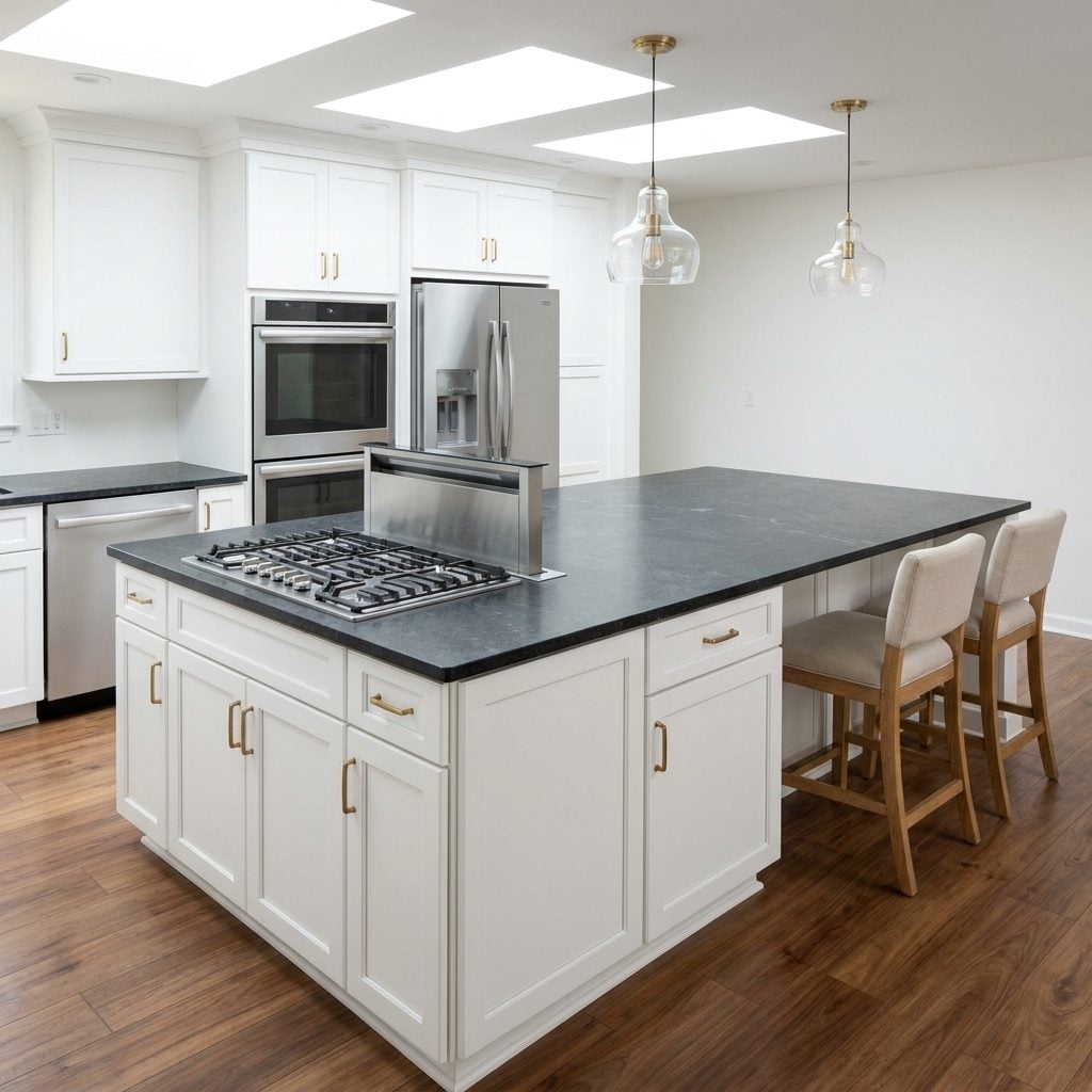 The Gas Cooktop Island Layout Where Spacing Becomes a Safety Conversation