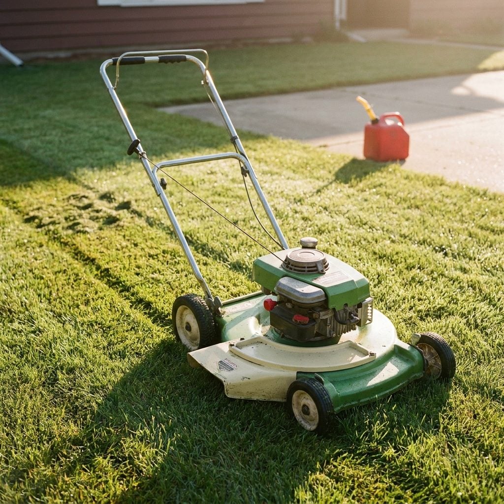 A Gas-Powered Push Lawn Mower: Around $89 in 1973