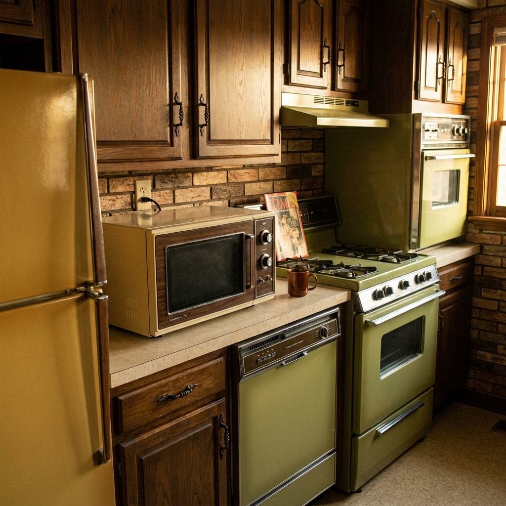 A GE Countertop Microwave: Roughly $400 in 1978