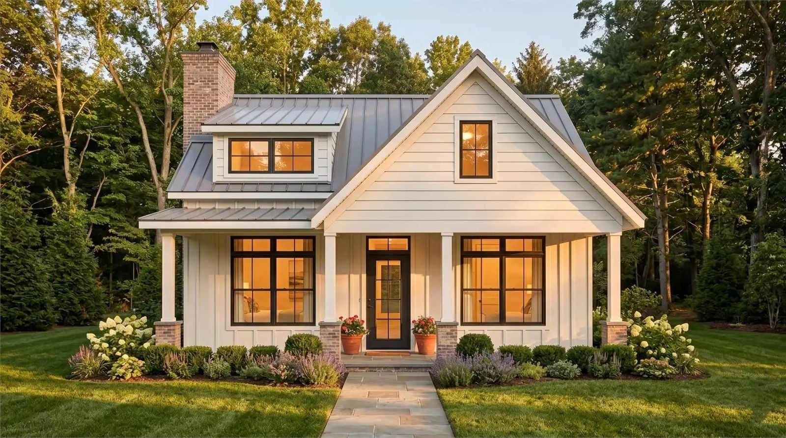 Goodwin Row 1-Bedroom Cottage with Covered Front Porch Designed for Couples Who Love a Quiet Morning Coffee More Than Anything (Floor Plan)