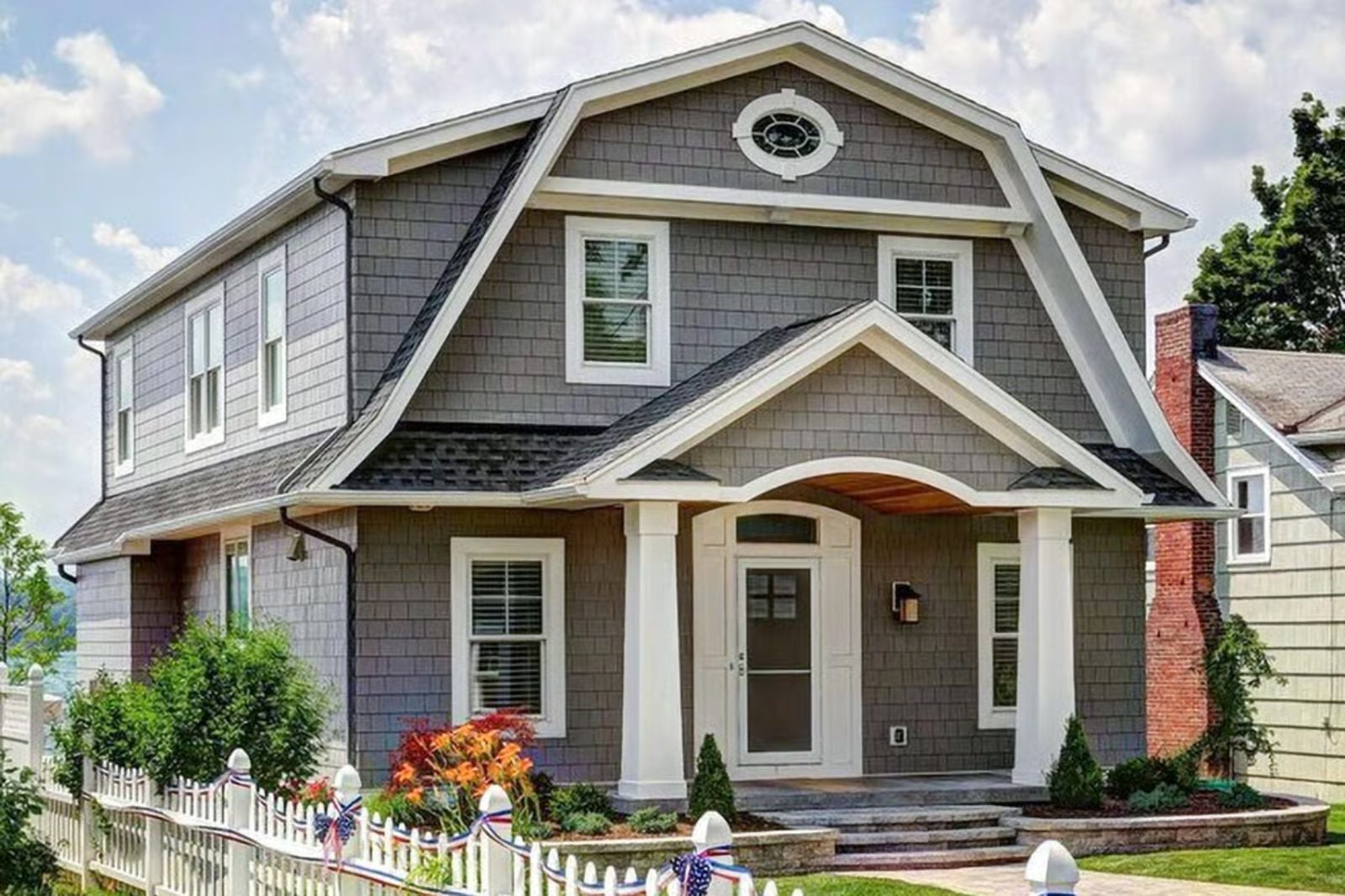 Grayhaven 4-Bedroom Country Cottage with Gambrel Roof Designed for Families Who Refuse to Live in a Cookie-Cutter Subdivision (Floor Plan)