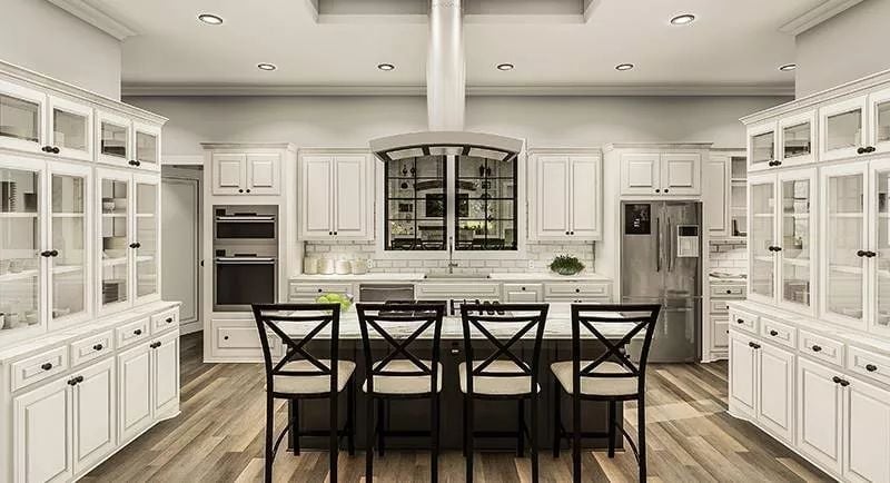 Kitchen Island Seating for Four, Hood That Means Business, and Cabinets Worth the Investment