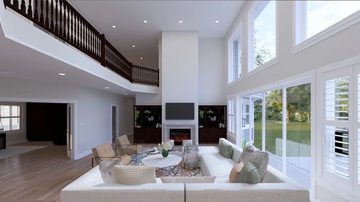 Double-Height Great Room Pulls Indoor and Outdoor Living Into One Sight Line
