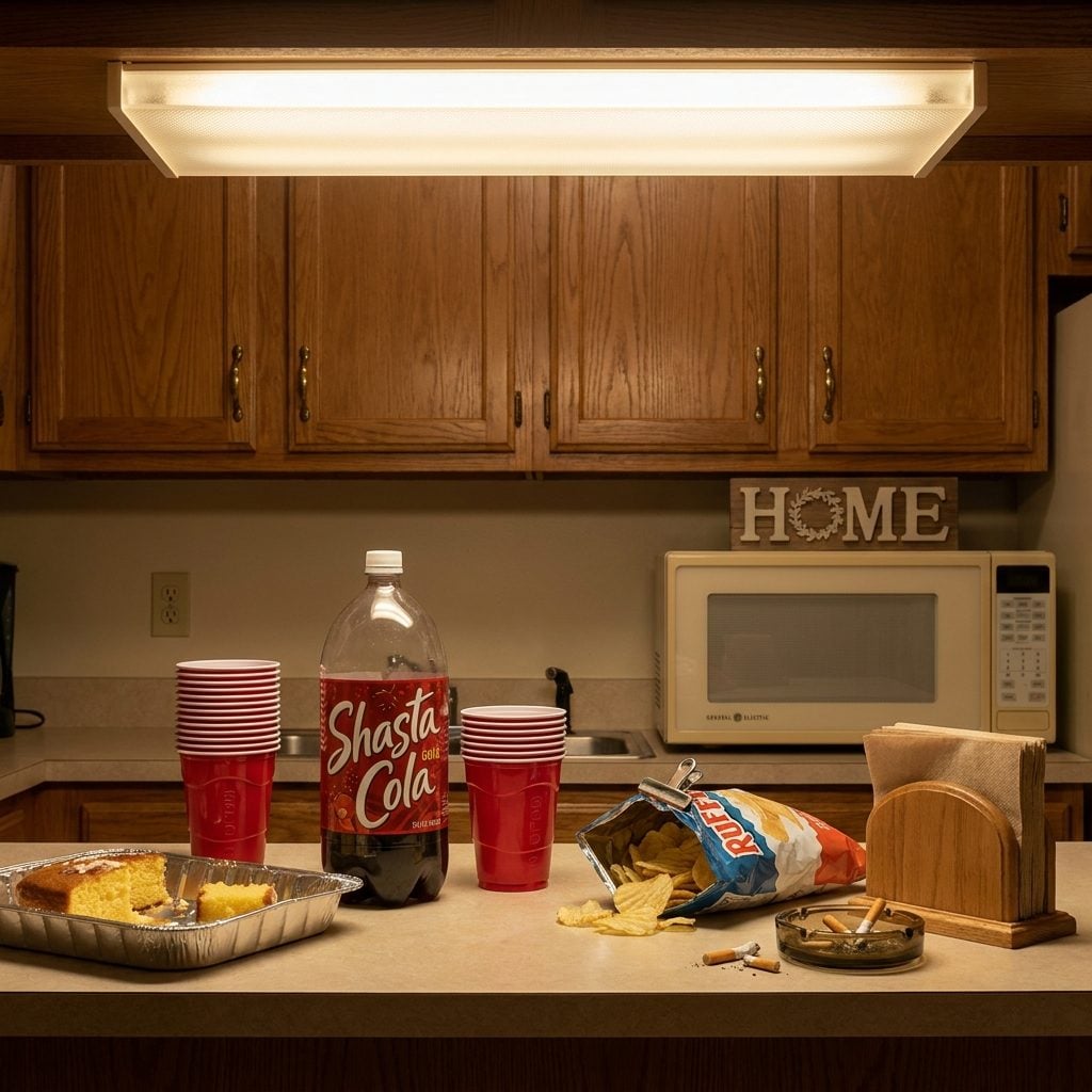 The Half-Empty Two-Liter of Shasta Left Flat on the Counter