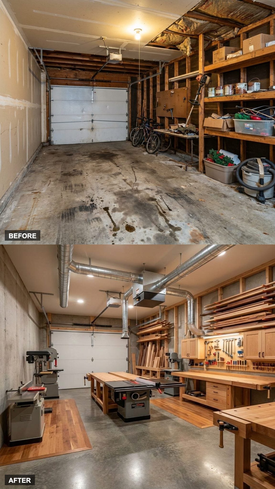 Hardwood Benches, Lumber Racks, and a Woodworking Studio Worth the Square Footage