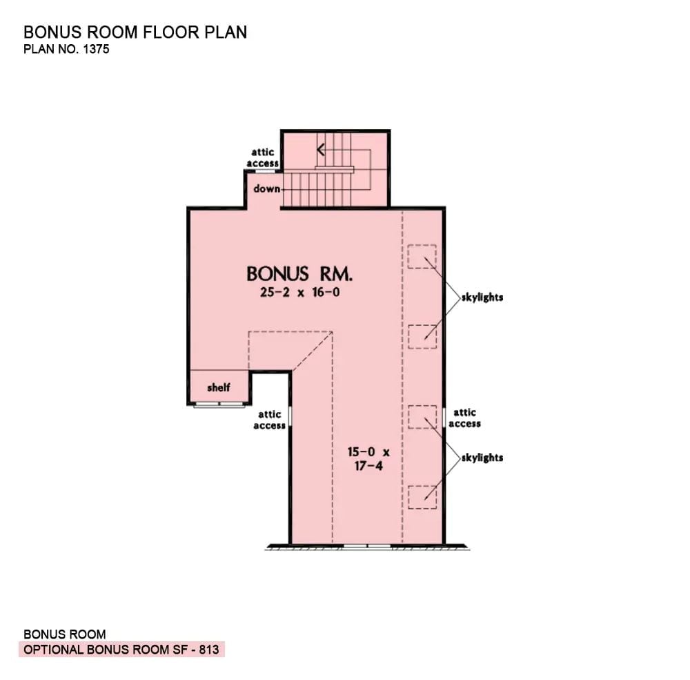 Floor Plan - Bonus Room