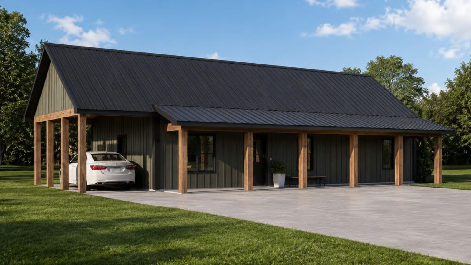 Hayfield 2-Bedroom New American Barn-Style with Front Porch Designed for Couples Who Love a Quiet Morning Coffee More Than Anything (Floor Plan)