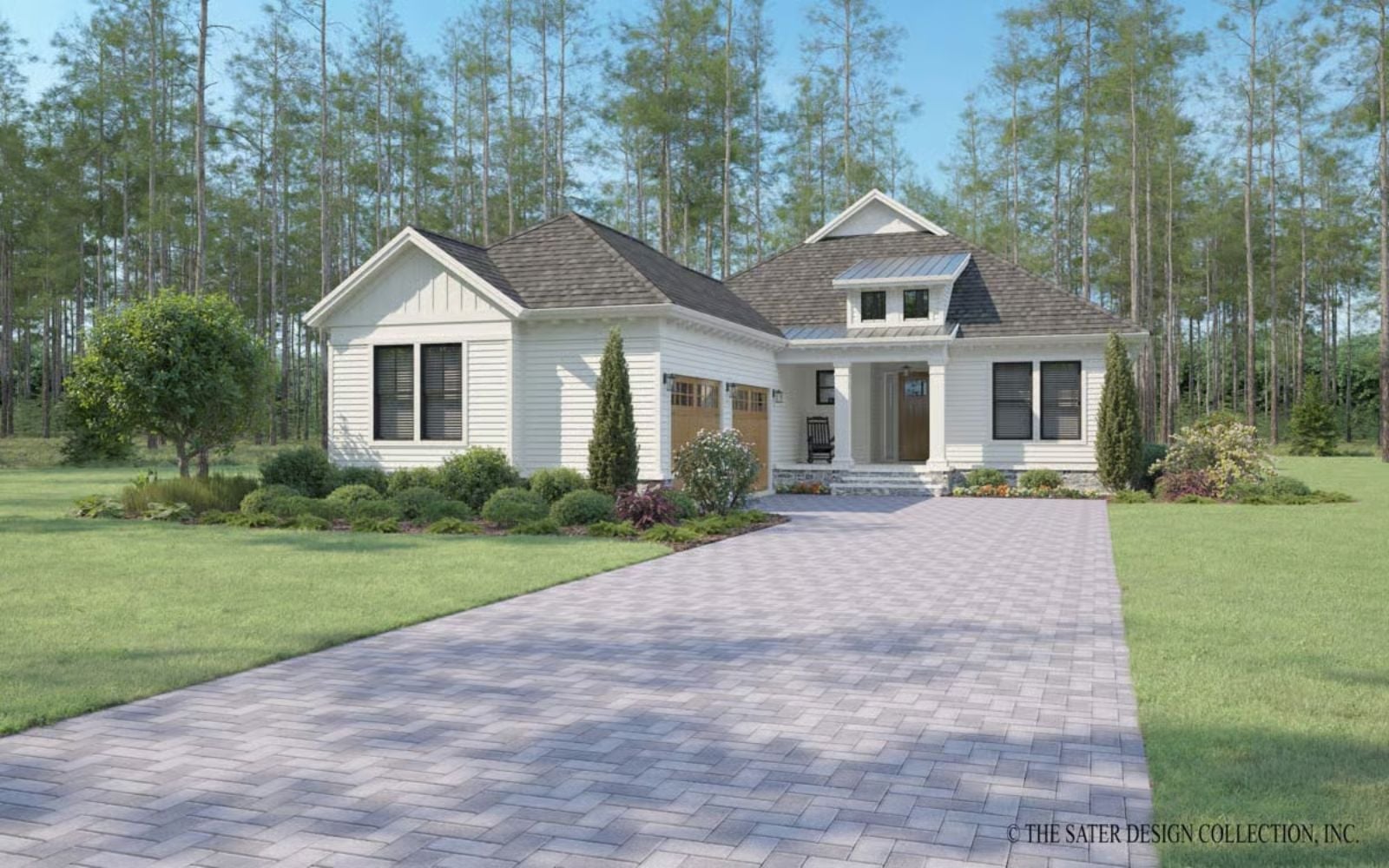 Hayfield 3-Bedroom Country Farmhouse with Wet Bar Designed for Downsizers Who Refuse to Give Up the Good Stuff (Floor Plan)