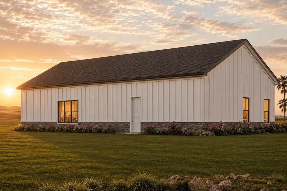 Golden Hour Hits Different When Your Walls Are Board-and-Batten