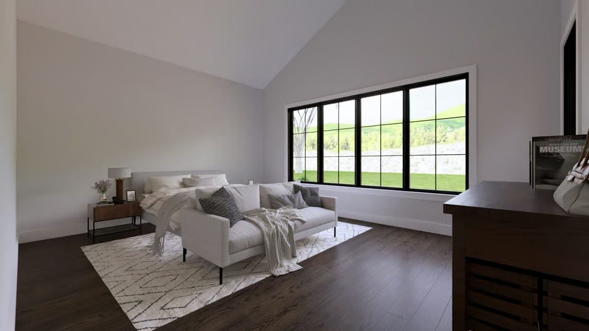 Vaulted Master Suite Where the Window Does All the Talking