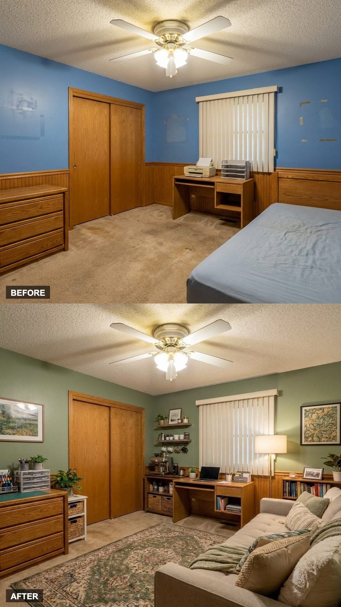 Home Office, Reading Nook, Coffee Bar, and Guest Bed Build the Ultimate Flex Room That Does Everything