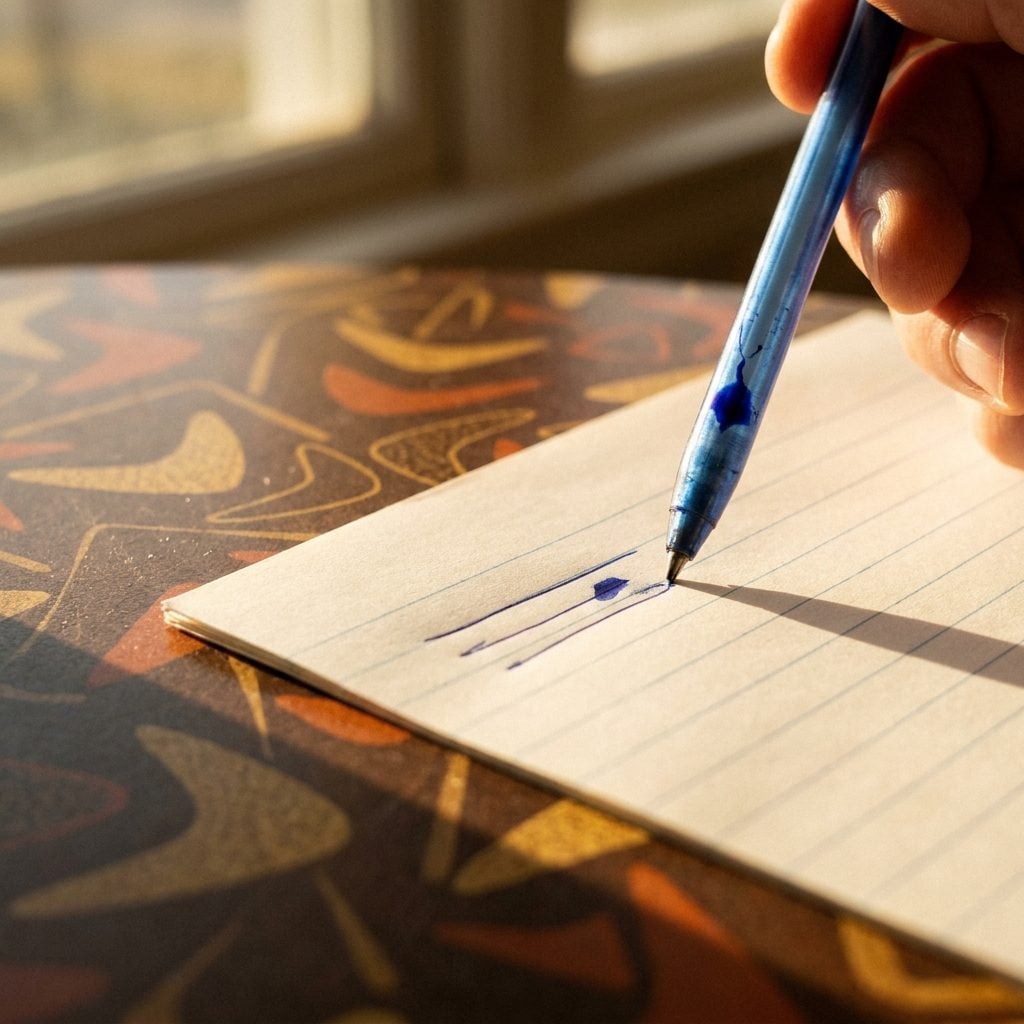 Homework Done in Pen Because the Table Said So