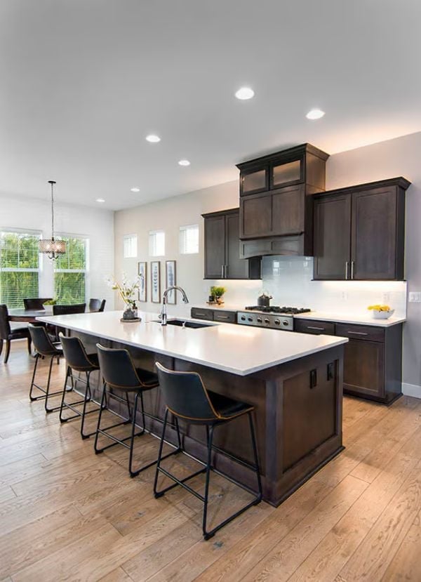 Dark Cabinetry and a White Island This Long Deserve Their Own Conversation