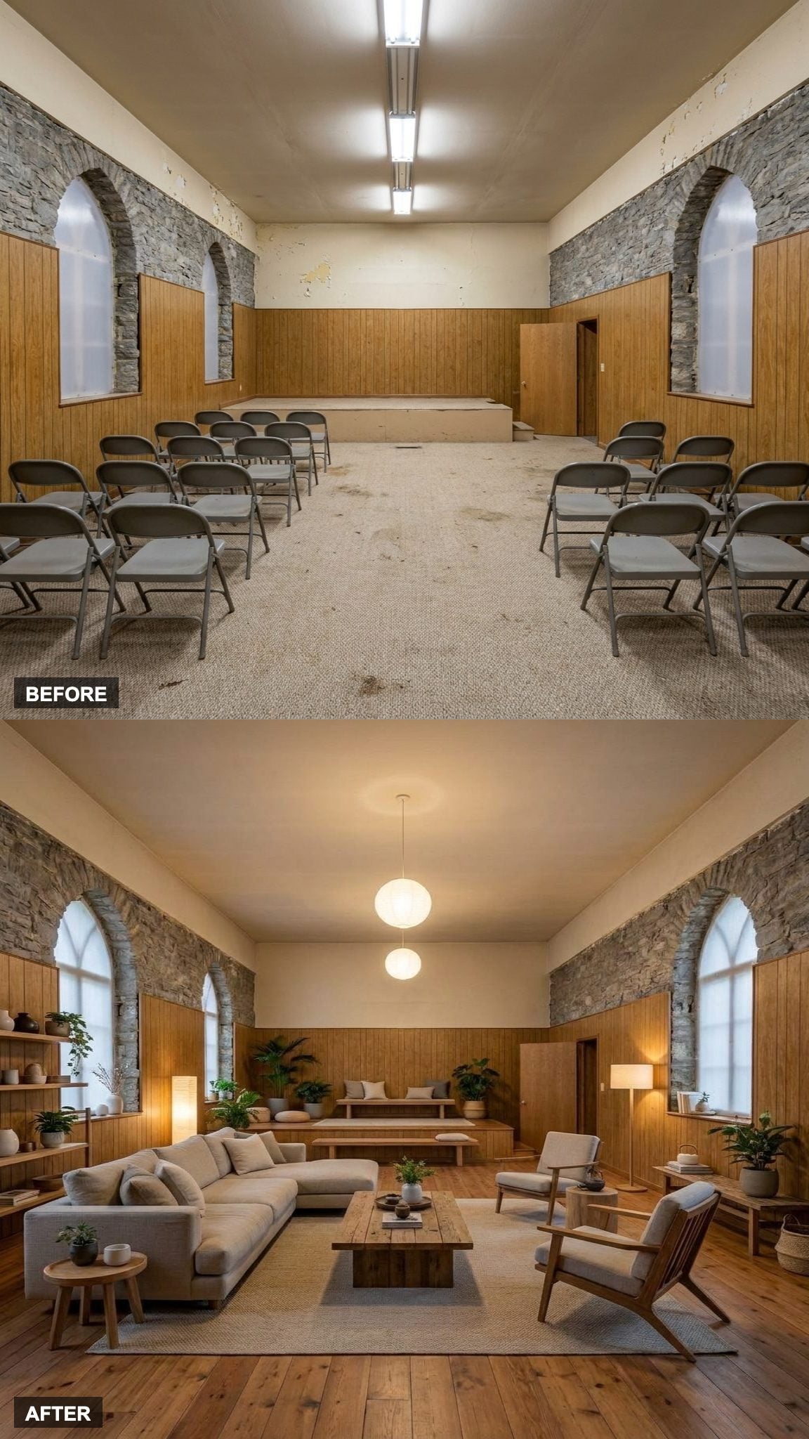 Japandi Zen Retreat With Warm Wood, Stone, and Low-Profile Furniture That Makes the Room Breathe