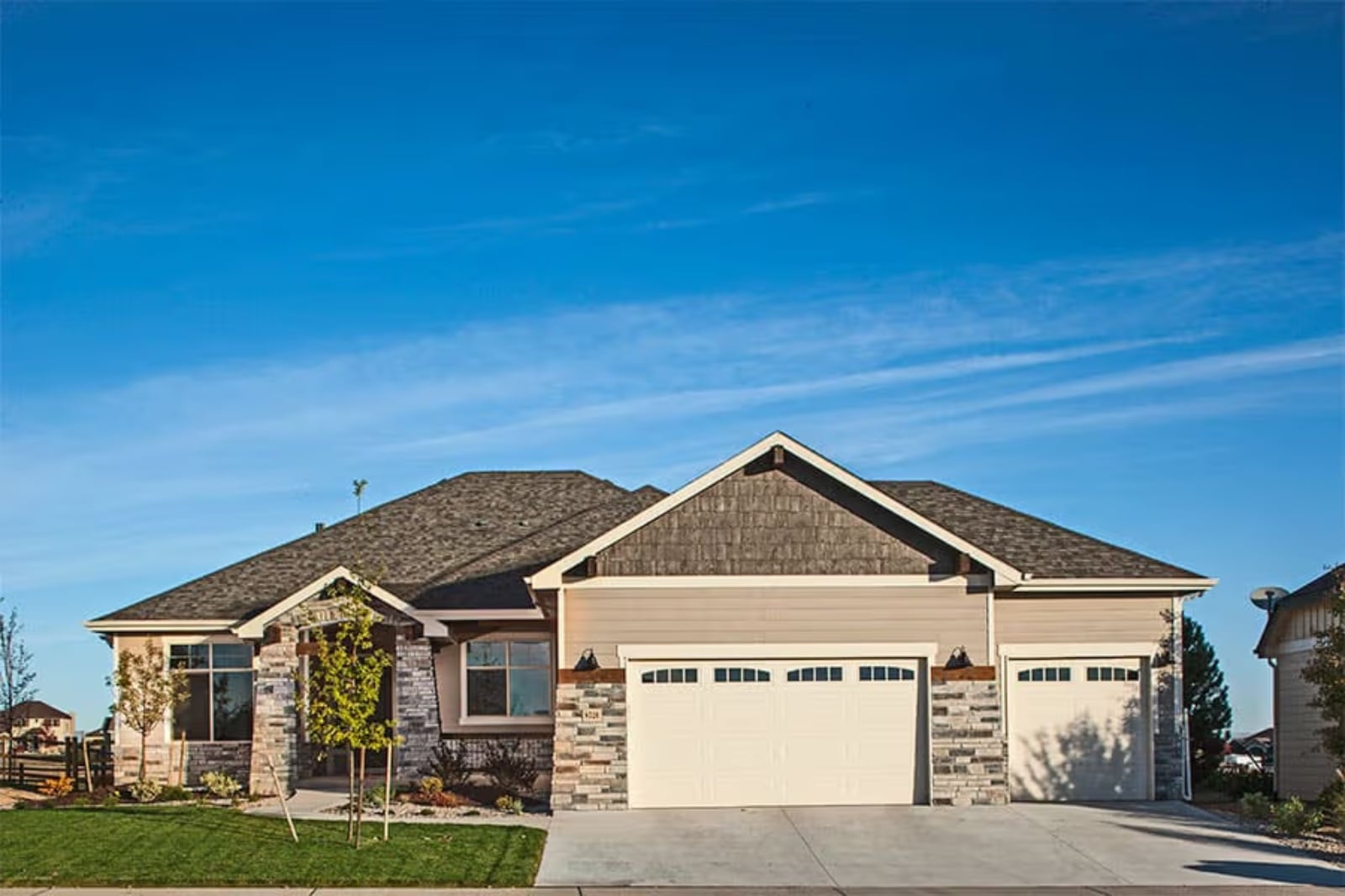 Juniper Ridge 5-Bedroom Craftsman Ranch with Finished Basement Designed for Families with Teenagers Who Need Their Own Wing (Floor Plan)