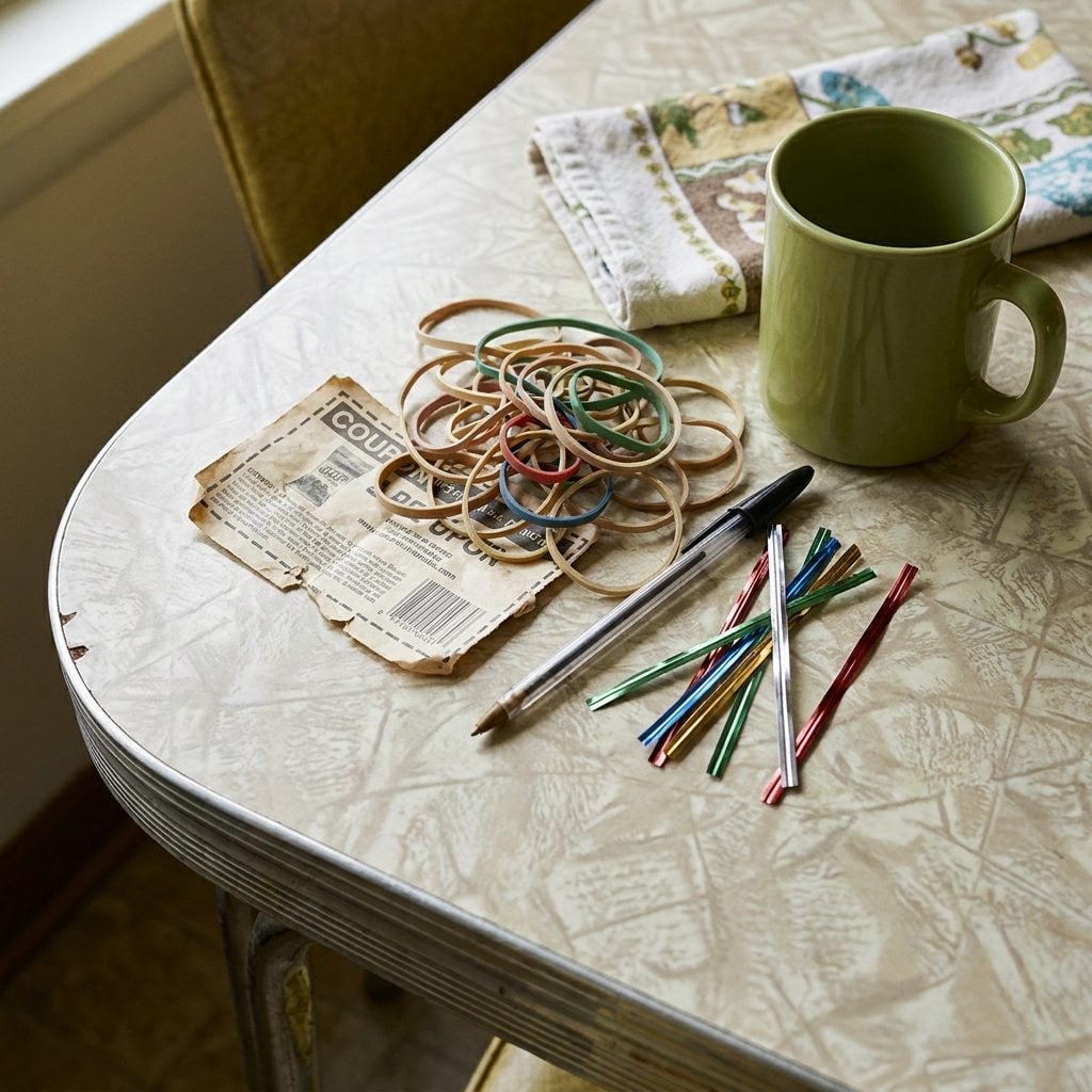 The Junk Drawer's Overflow, Which Always Ended Up on the Table Corner