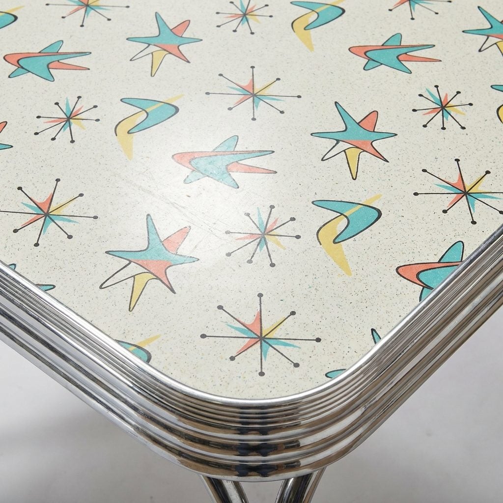The Kitchen Table With a Boomerang Pattern on the Formica