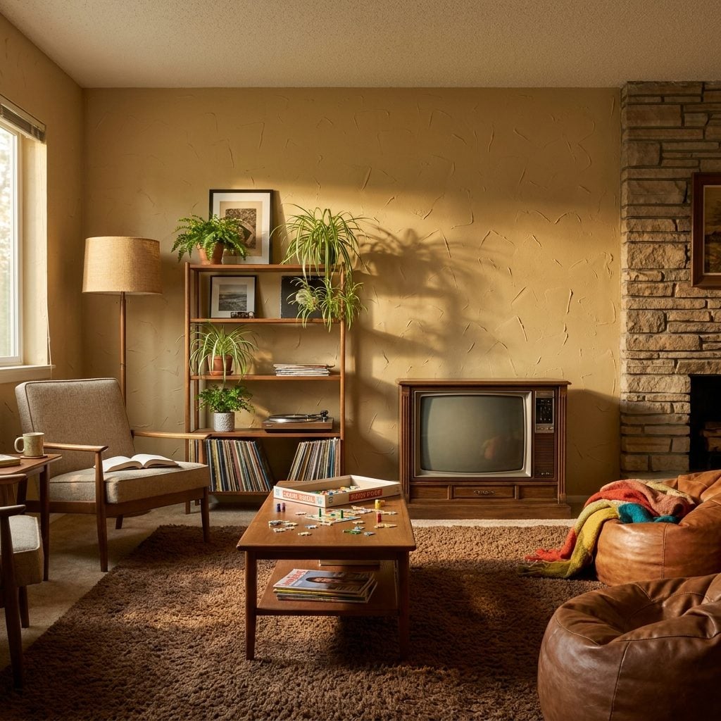 Knockdown Walls in the Den That Felt Like Frozen Frosting
