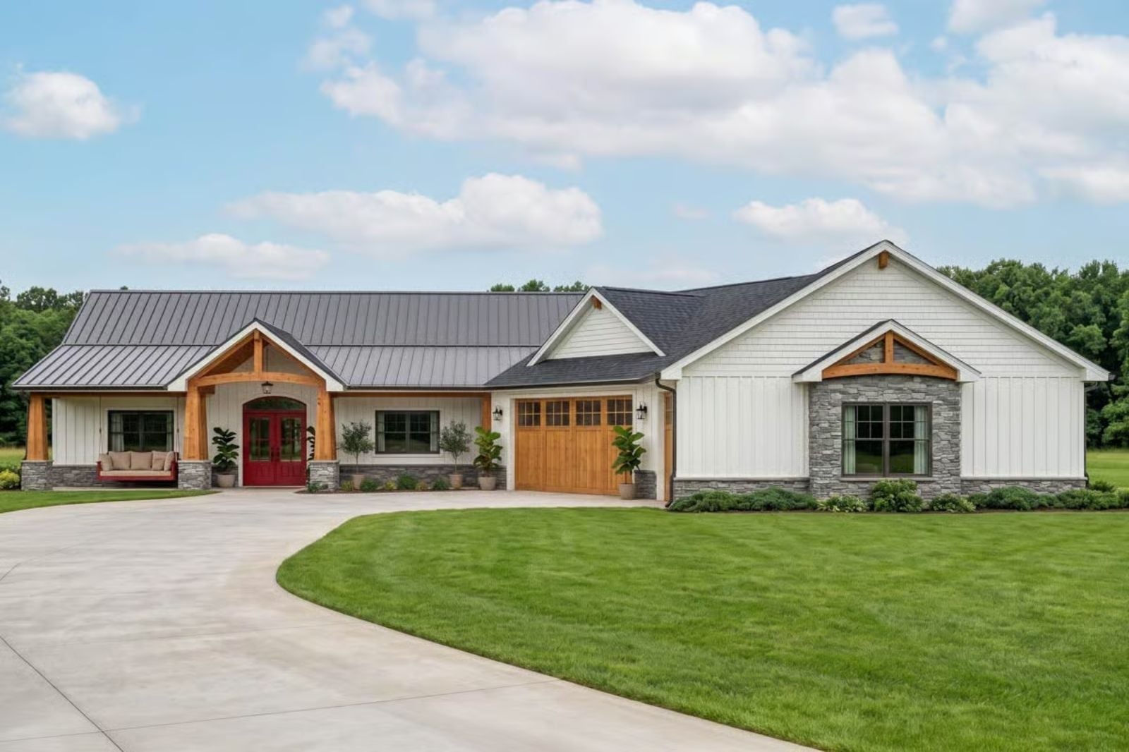 The Cedarpeak 2-Bedroom New American Ranch House Plan with Sunroom (2,574 Sq. Ft. Floor Plan)