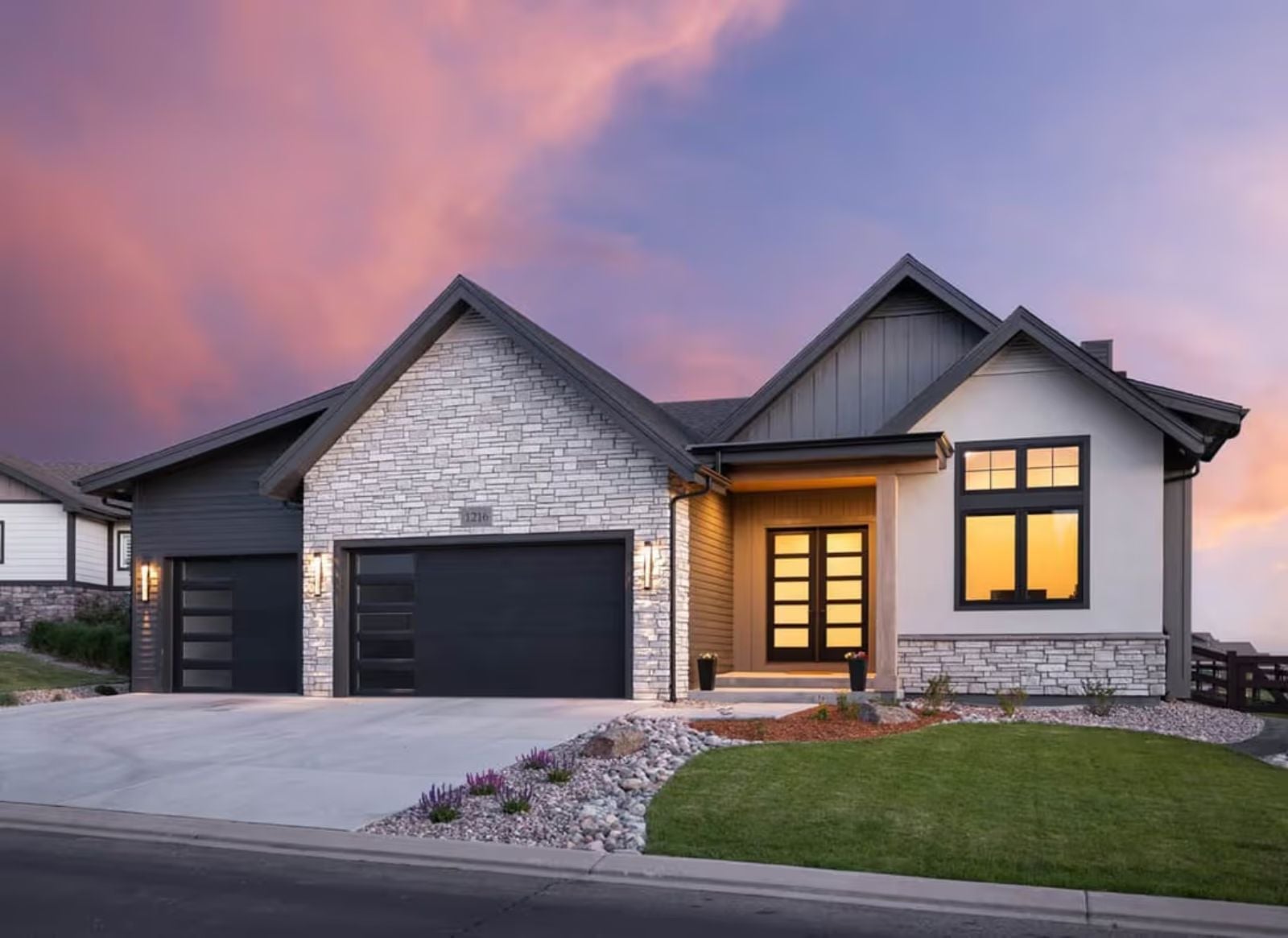 Larkspur Ridge 4-Bedroom Contemporary Ranch with Finished Lower Level Designed for Empty Nesters Who Are Secretly Hoping the Kids Move Back (Floor Plan)