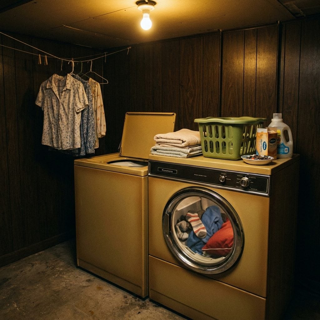 The Last Load of Laundry Buzzing in the Dryer Around 10 PM