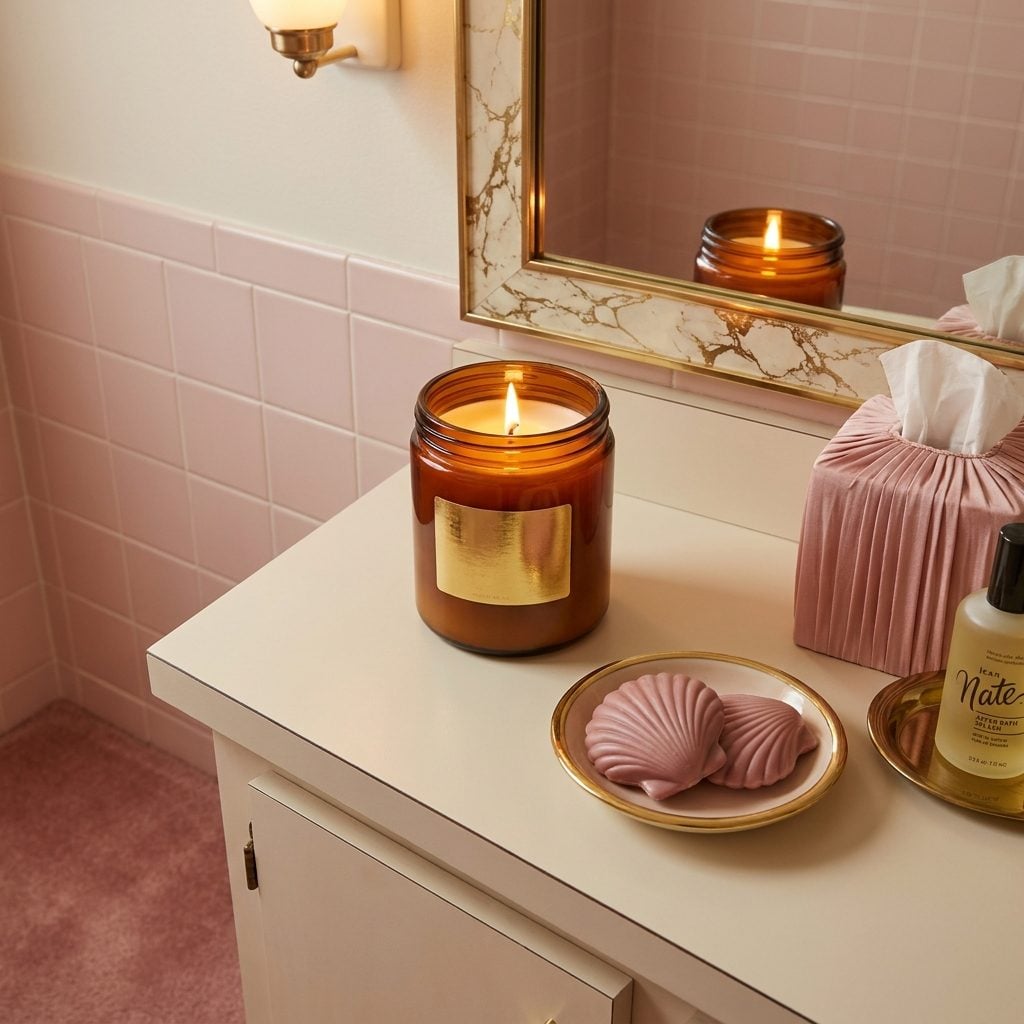 Lighting the Scented Candle in the Bathroom Twenty Minutes Before
