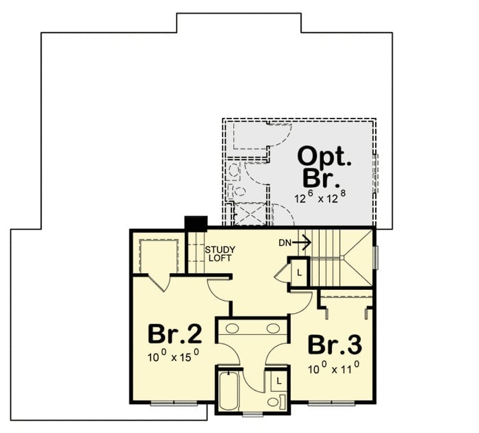 Floor Plan 2 - Magnolia Ridge 4-Bedroom Traditional with Covered Porch Designed for Families Who Outgrew Their Starter Home Three Years Ago