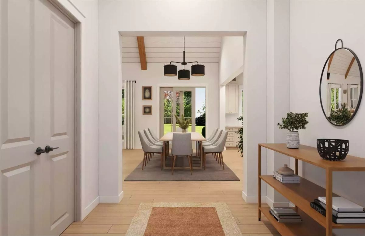 Entryway Opens Straight Into a Dining Room Built for Long Dinners