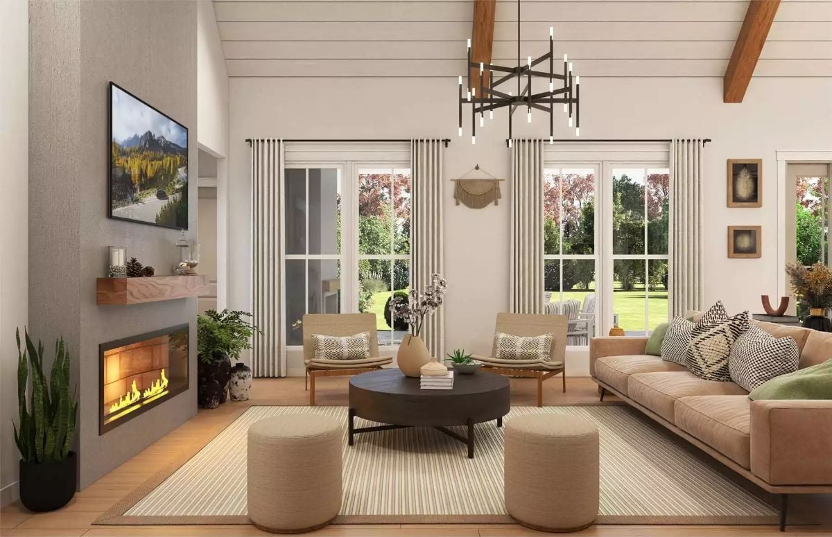 Wraparound Warmth Starts Right Here, Where the Fireplace Does the Talking