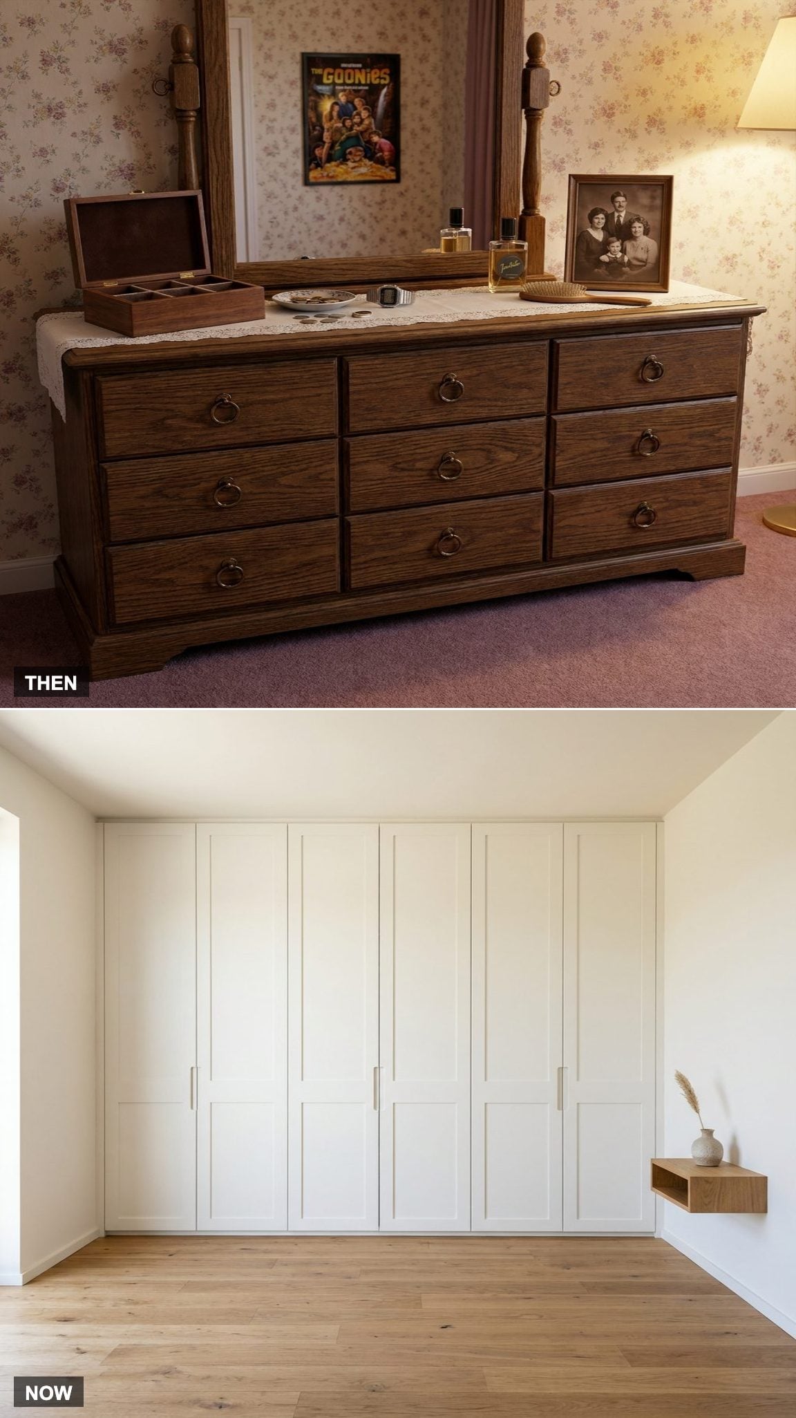 The Massive Dresser vs. Built-In Wardrobes