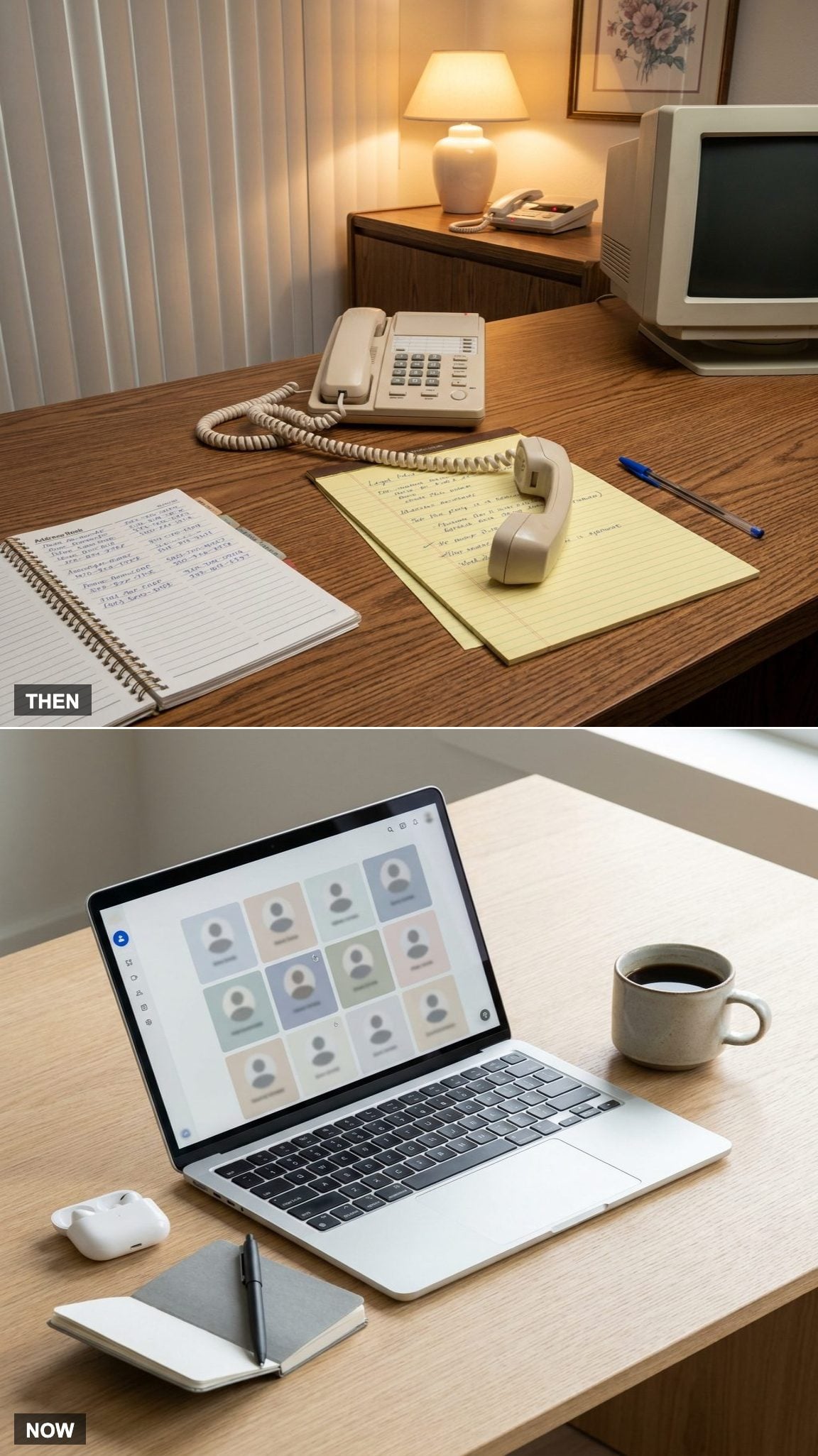 Every Meeting Required a Phone Call vs. Video Calls Are a Daily Routine