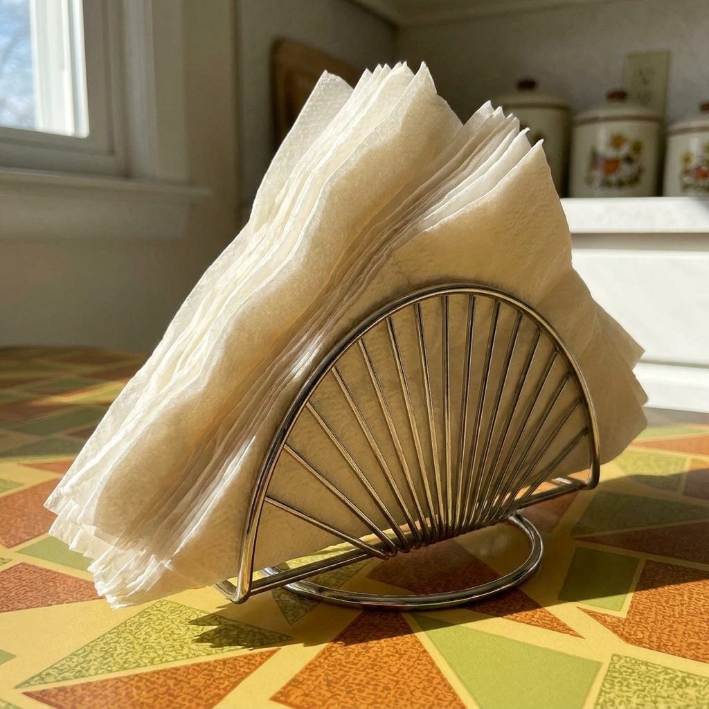 The Metal Napkin Holder That Was Always Sticky Near the Bottom