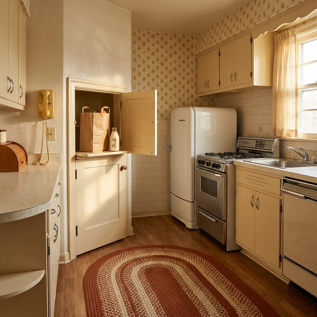 The Milk Door Repurposed as a Grocery Pass-Through