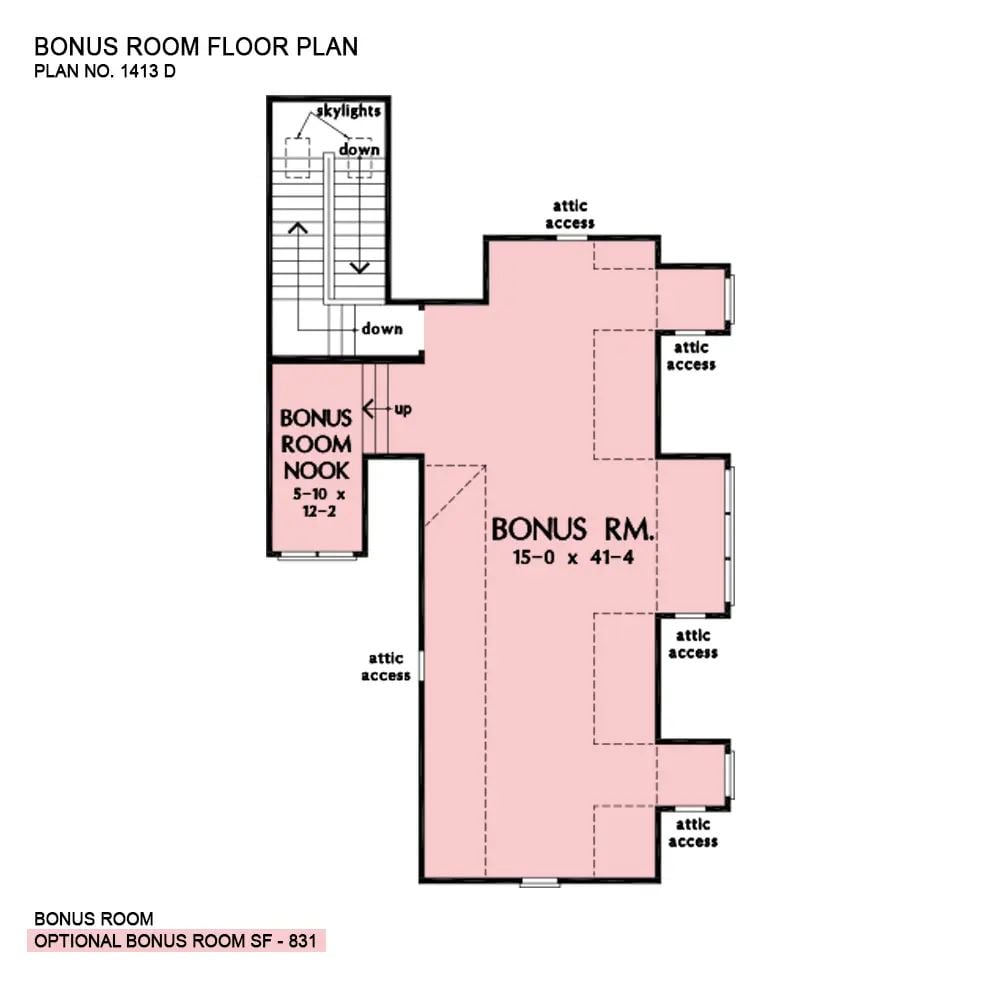 Floor Plan - Bonus Room