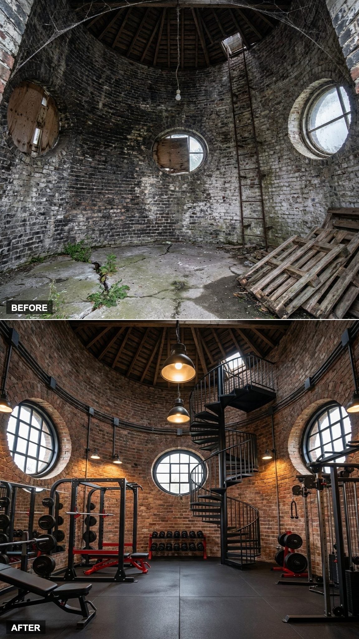Modern Industrial Power: Exposed Brick, Black Steel, and Pendant Drama