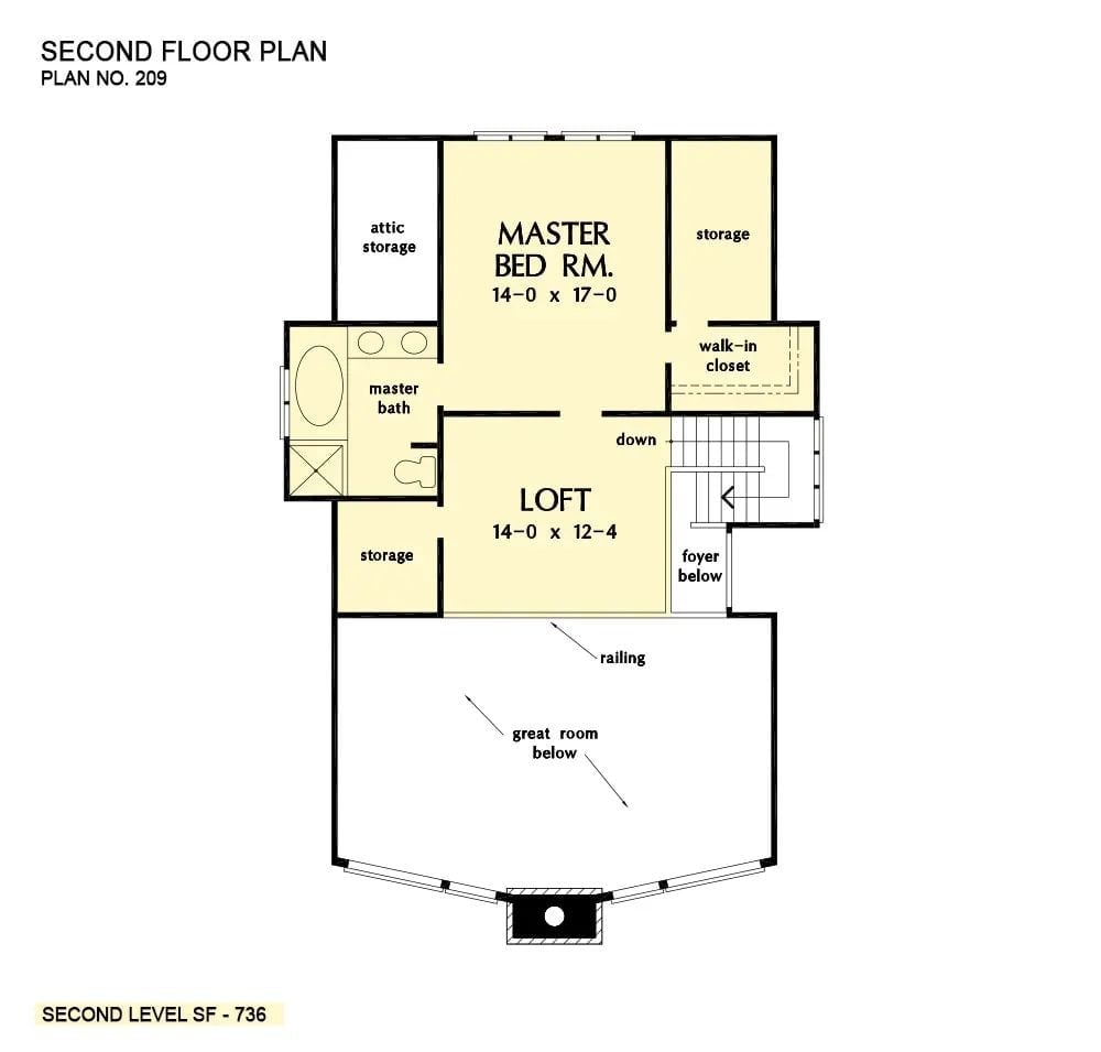 Floor Plan - Second Floor