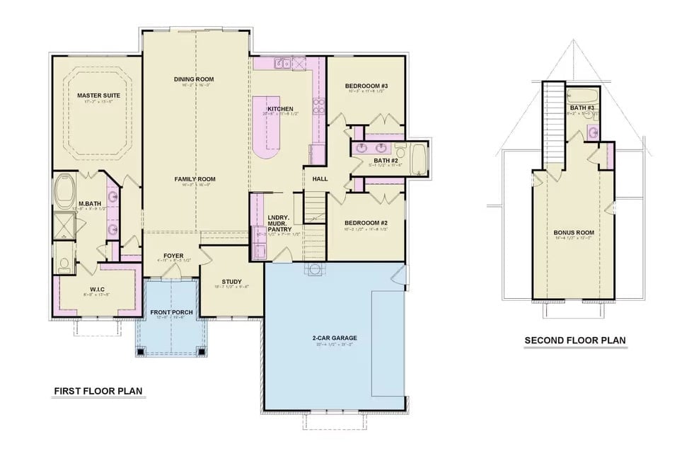 Floor Plan - Main and Second Floor