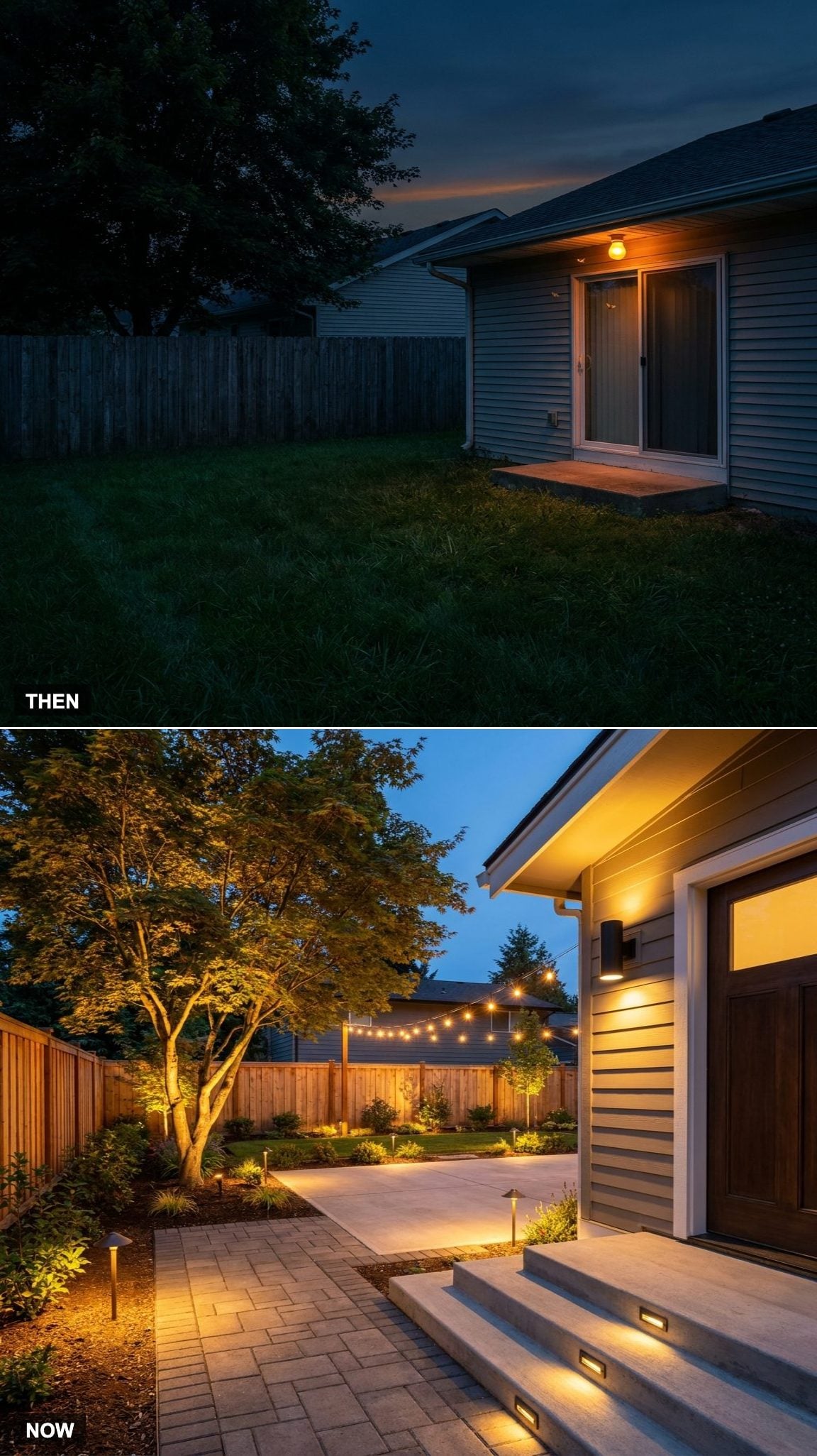 19. One Porch Light Couldn't Compete With Layered Landscape Lighting