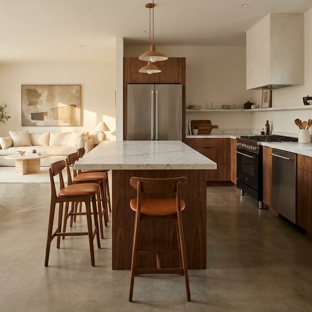 The Open-Plan Kitchen Problem: When Stools Face the Living Room Instead of the Cook