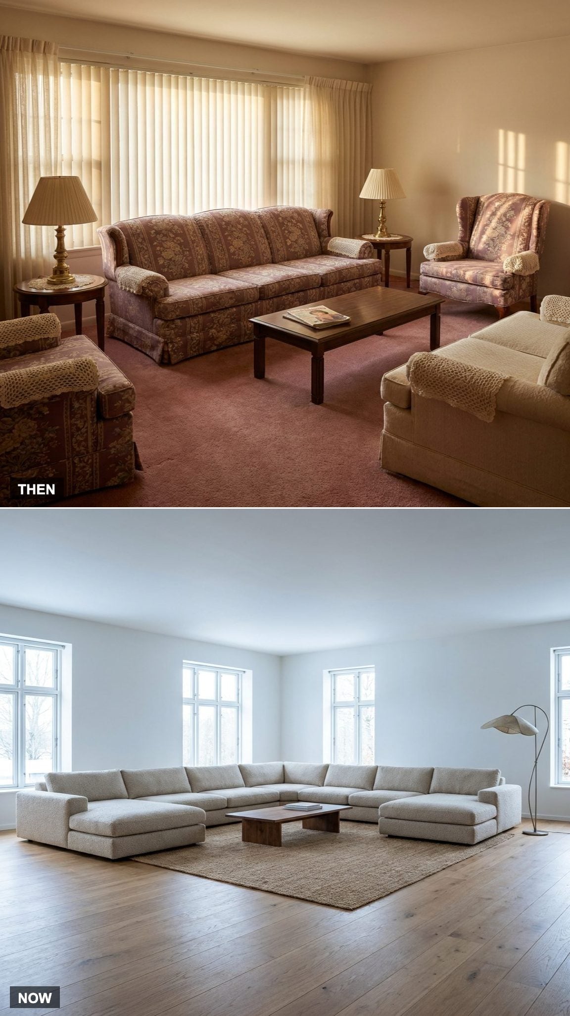 Oversized Sectionals Weren't the Norm